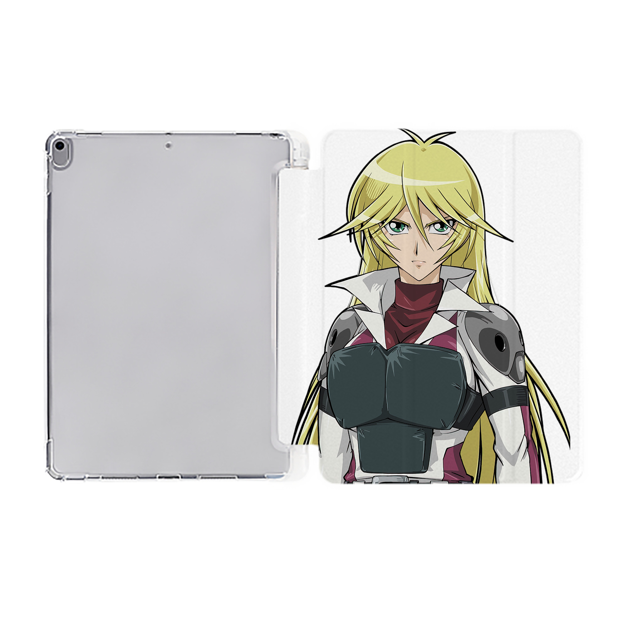 （画像用） 遊☆戯☆王 Yu-Gi-Oh! IPad ケース ペン収納付き 三つ折りスタンド PUレザー×シリコン 対応機種9.5/10.5/10.9インチ